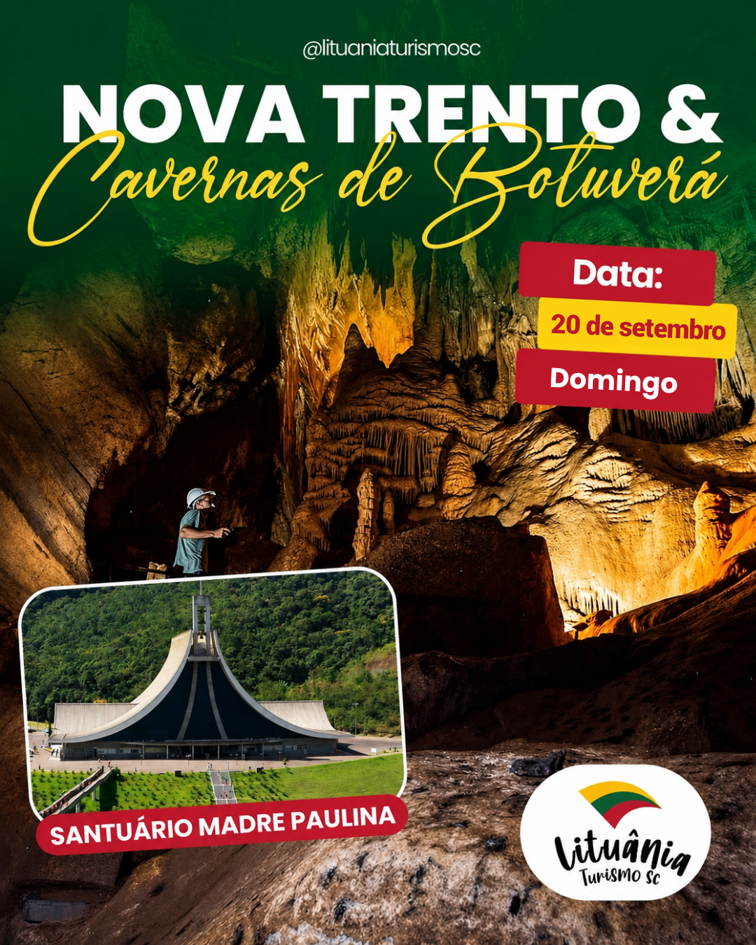 Nova Trento + Cavernas de Botuverá 
