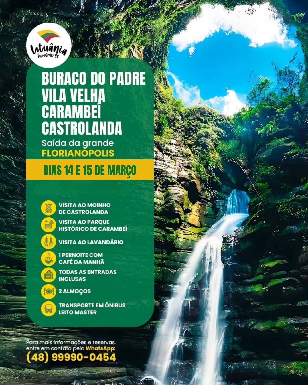 Viva dois dias de experiências inesquecíveis no Paraná!